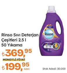 Rinso Sıvı Deterjan Çeşitleri 2.5 l 50 Yıkama