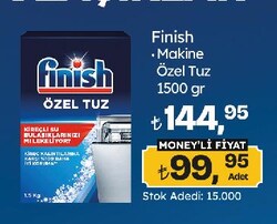 Finish Makine Özel Tuz 1500 gr