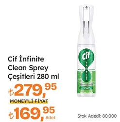 Cif İnfinite Clean Sprey Çeşitleri 280 ml