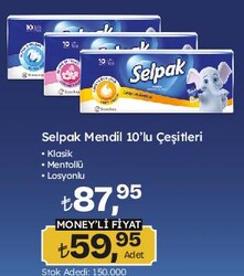 Selpak Mendil 10'lu Çeşitleri 