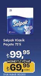 Selpak Klasik Peçete 75'li
