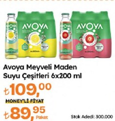 Avoya Meyveli Maden Suyu Çeşitleri 6x200 ml