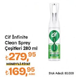 Cif İnfinite Clean Sprey Çeşitleri 280 ml