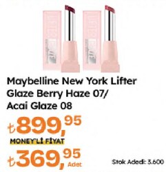 Maybelline New York Lifter Glaze Berry Haze 07/Acai Glaze 08