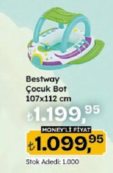 Bestway Çocuk Bot 107x112 cm