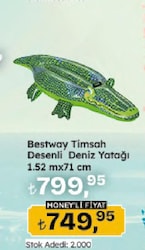 Bestway Timsah Desenli Deniz Yatağı 1,52mx71 cm