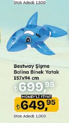 Bestway Şişme Balina Binek Yatak 157x94 cm