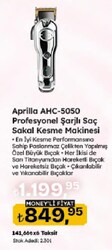 Aprilla AHC-5050 Profesyonel Şarjlı Saç Sakal Kesme Makinesi