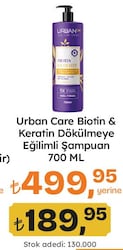 Urban Care Biotin & Keratin Dökıülmeye Eğilimli Şampuan 700 ml