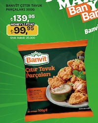 Banvit Çıtır Tavuk Parçaları 300 g