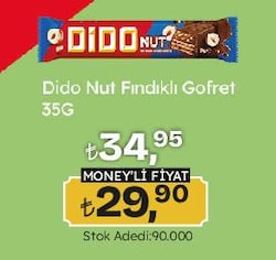 Ülker Dido Nut Fındıklı Gofret 35 g
