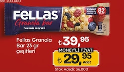 Fellas Granola Bar 23 gr Çeşitleri