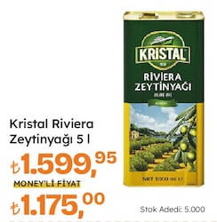 Kristal Riviera Zeytinyağı 5 l