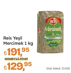 Reis Yeşil Mercimek 1 kg