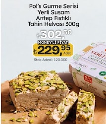 Pol's Gurme Serisi Yerli Susam Antep Fıstıklı Tahin Helvası 300 g