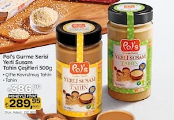 Pol's Gurme Serisi Yerli Susam Tahin Çeşitleri 500 g