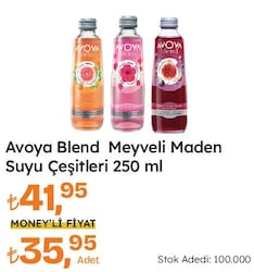 Avoya Blend Meyveli Maden Suyu Çeşitleri 250 ml