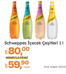 Schweppes İçecek Çeşitleri 1 lt