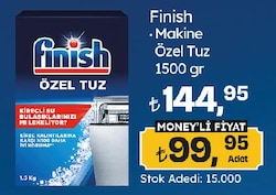 Finish Makine Özel Tuz 1500 gr