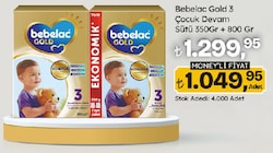 Bebelac Gold 3 Çocuk Devam Sütü 350+800 gr