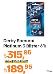 Derby Samurai Platinum 3 Blister 6'lı