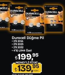 Duracell Düğme Pil Çeşitleri