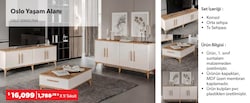 Oslo Yaşam Alanı Beyaz-Ceviz