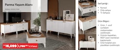 Parma Yaşam Alanı Beyaz-Ceviz