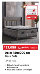 Dolce 150x200 cm Baza Seti