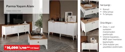 Parma Yaşam Alanı Beyaz-Ceviz