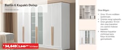 Berlin 6 Kapaklı Dolap