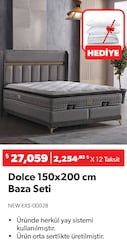 Dolce 150x200 cm Baza Seti