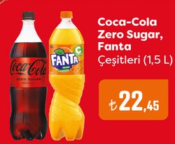Coca-Cola/Zero Sugar/Fanta 1,5 L