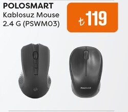 Polosmart PSWM03 Kablosuz Mouse 2.4 G  