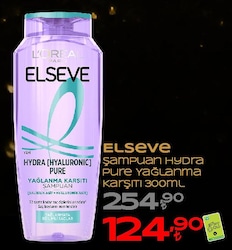 Loreal Paris Elseve Hydra Hyaluronic Pure 300 ml Yağlanma Karşıtı Şampuan
