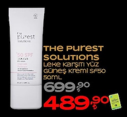 The Purest Solutions Lekeli Ciltler için 50 ml 50 Faktör Renkli Güneş Kremi