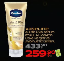 Vaseline Gluta Hya Leke Karşıtı ve Aydınlatıcı Vücut Losyonu 200 ml