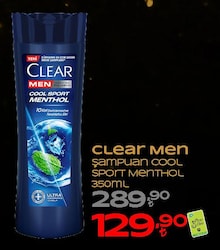 Clear Men Cool Sport Menthol 350 ml Kepek Şampuanı