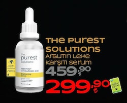 The Purest Solutions Arbutin 2% + Hyaluronic Acid Leke Giderici Aydınlatıcı Yüz Serumu 30 ml