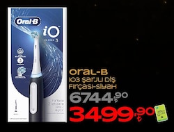 Oral-B İO 3 Siyah Şarjlı Diş Fırçası