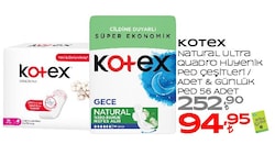 Kotex Anydays Normal 56'lı Günlük Ped