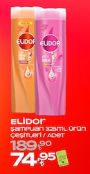 Elidor Superblend Güçlü ve Parlak 325 ml Şampuan