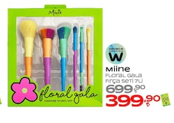 Miine Floral Gala Fırça Seti 7'li