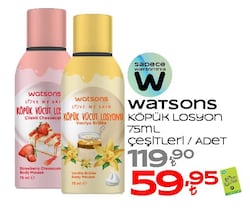 Watsons Çilekli Köpük Vücut Losyonu 75 ml