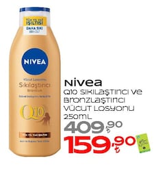 Nivea Q10 Sıkılaştırıcı ve Bronzlaştırıcı Vücut Losyonu 250 ml