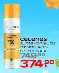 Celenes Herbal 150 ml 50 Faktör Sprey Güneş Losyonu