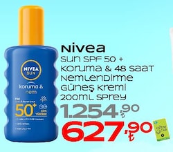 Nivea Koruma & Nem 200 ml 50 Faktör Sprey Güneş Kremi