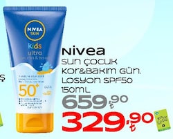 Nivea Sun Koruma & Oyun 150 ml 50 Faktör Çocuk Güneş Losyonu