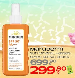 Maruderm Sun Mineral Hassas Sprey SPF50+ 200 ml