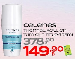 Celenes Thermal Mineral Tüm Cilt Tipleri 75 ml Roll-On